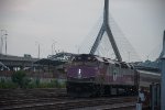 MBTA 1065 Leaves the station